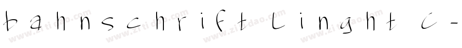 bahnschrift Linght C字体转换
